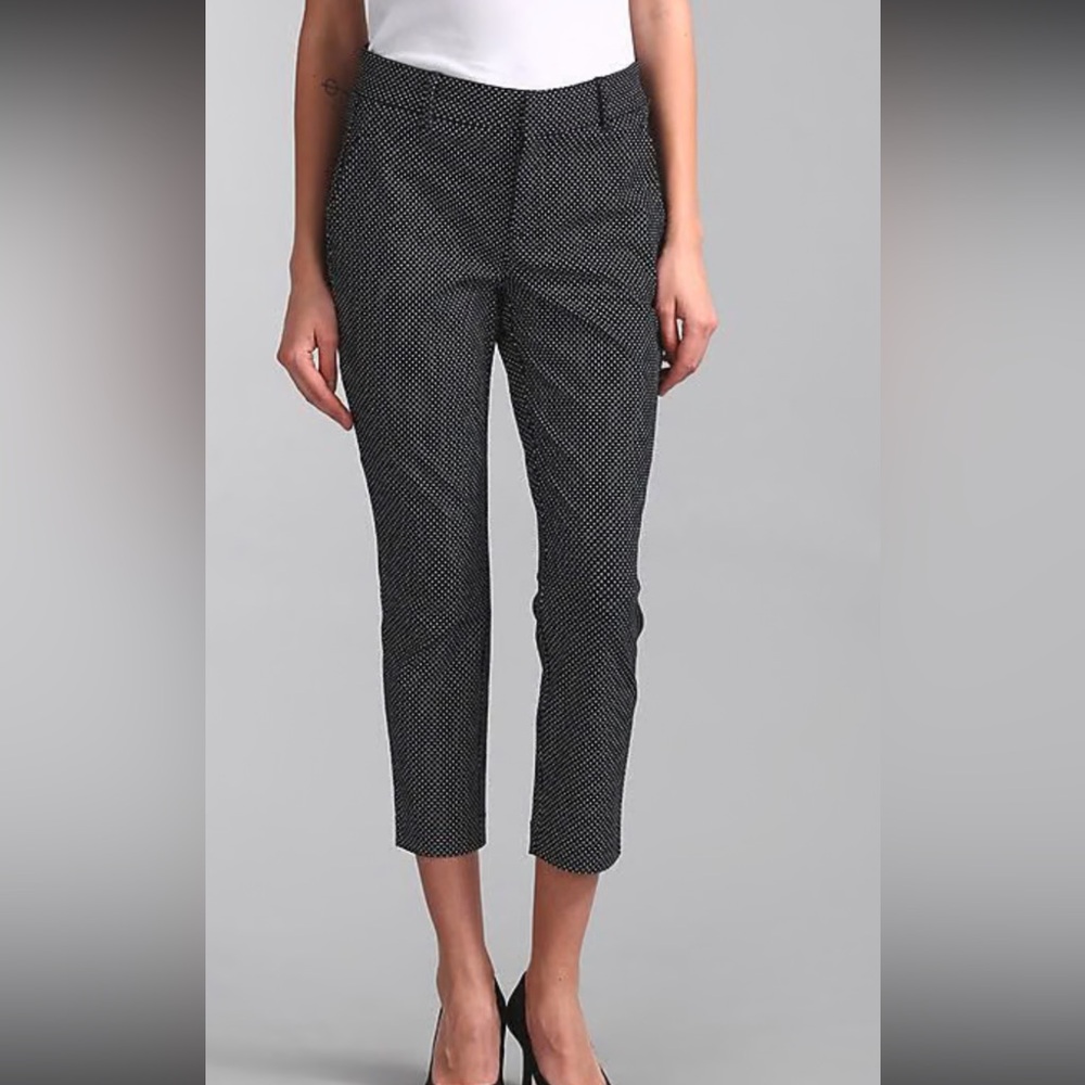 GAP Dark Blue Polka Dot Slim Cropped Stretch Trousers